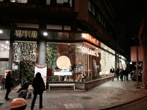 nicely lit up at Organic's in Barcelona