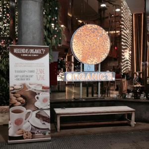 at night  at Organic's in Barcelona