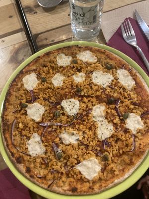 Pizza vuna #Veganuary at Dolce Pizza y Los Veganos - Hipolit Lazaro in Barcelona