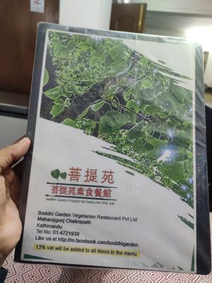  at Boddhi Garden Vegetarian Restaurant in Kathmandu