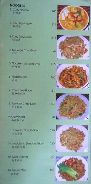 menu at Boddhi Garden Vegetarian Restaurant in Kathmandu