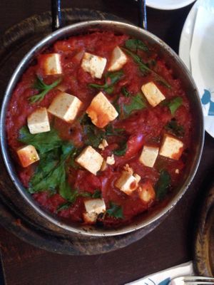 Vegan Shakshouka at Caffe Henrietta in Tel Aviv