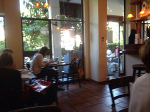 Inside at Caffe Henrietta in Tel Aviv