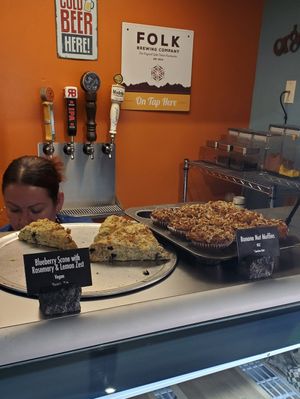 Vegan scones and muffins at Mountain High Sandwich Company in Incline Village