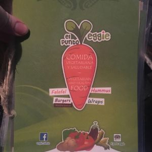 menu at El Punto Veggie in Salento