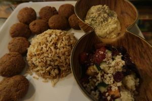Plato Falafel at El Punto Veggie in Salento