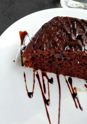 Chocolate Cake at Cor Verd in Igualada