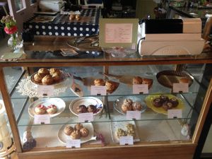 Varieties of muffins and scones at Muffin Ladybug in Nagoya