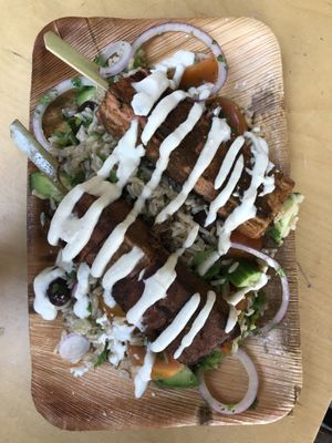 Tofu skewer at Alegria in Tel Aviv