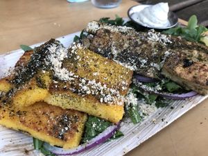 Polenta at Alegria in Tel Aviv