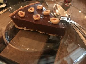 Chocolate nugget cake at Alegria in Tel Aviv