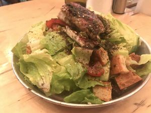 Salad w/ vegan cheese  at Alegria in Tel Aviv