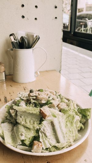 Caesar salad at Alegria in Tel Aviv