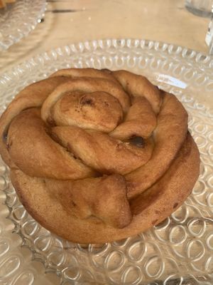 Chocolate and halva bun at Alegria in Tel Aviv