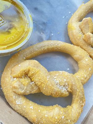 Vegan pretzels   at Mellow Mushroom in Brandon