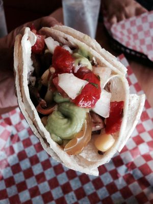 Double tortilla veg taco at Gourmet Gringos in Aurora