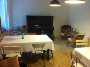 cosy back room at Starfucks in Berlin