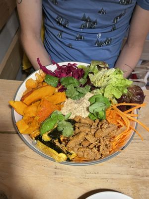 Healthy salad bowl at MARIA in Berlin