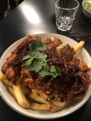 Ribs on fries  at MARIA in Berlin