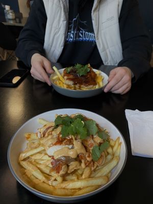loaded fries with barbecue ribs & parma chicken  at MARIA in Berlin