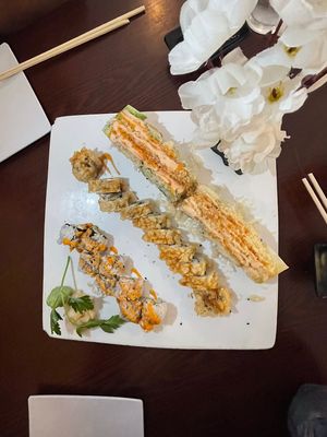 Buddha Roll, JVL Roll, Ava Crunch Toll, Jade Roll at Sushiko in Jacksonville