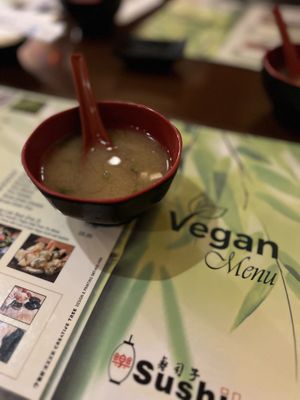 Miso soupp  at Sushiko in Jacksonville