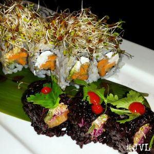 V2-Sweet Forrest ($8.95) and V5- Top Veggie with black rice ($6.95) at Sushiko in Jacksonville
