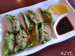 Vegan Goyza (pan fried dumpling - soy free, just rice noodles and veggies) at Sushiko in Jacksonville