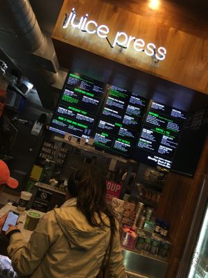 The counter at Juice Press - Upper East Side in New York City
