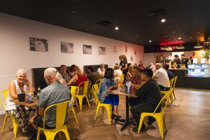 Inside the restaurant  at Gnocchi Gnocchi Brothers Cleveland in Cleveland