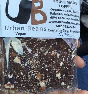 vegan housemade toffee at Urban Beans in Phoenix