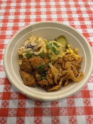 DFC bowl at Dharma Southern Chick'n in Orlando