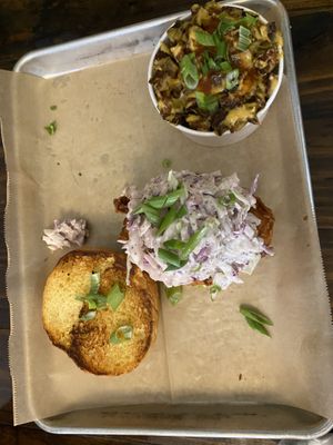 The slaw on this was amazing #Veganuary at Dharma Southern Chick'n in Orlando