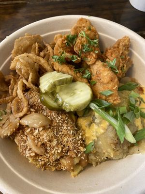 Chicken bowl #Veganuary at Dharma Southern Chick'n in Orlando
