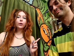 90s Kids like the mural! at Dharma Southern Chick'n in Orlando