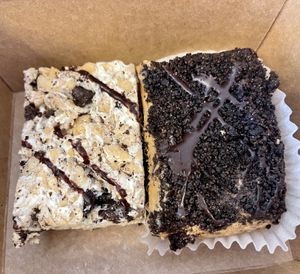 Cookies and cream Krispie treat and death bar   at Dharma Southern Chick'n in Orlando