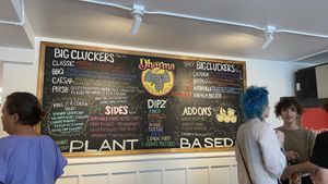 Day 1 menu  at Dharma Southern Chick'n in Orlando