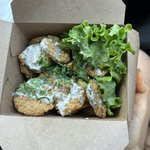 fried pickles  at Dharma Southern Chick'n in Orlando