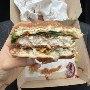 bbq sandwich  at Dharma Southern Chick'n in Orlando