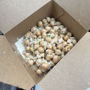 chickpea salad  at Dharma Southern Chick'n in Orlando