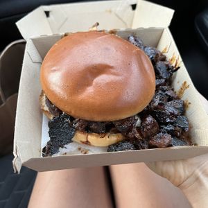 georgia peach sloppy joe   at Dharma Southern Chick'n in Orlando