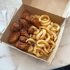 kids chickn nuggets w fries at Dharma Southern Chick'n in Orlando