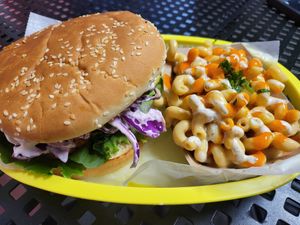 Second trip here, went for the Nashville this time, and Buffalo Mac and cheese again. Perfect. at Dharma Southern Chick'n in Orlando