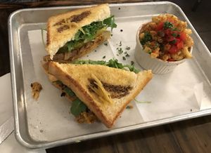 Grilled jackfruit sandwich. at Dharma Southern Chick'n in Orlando