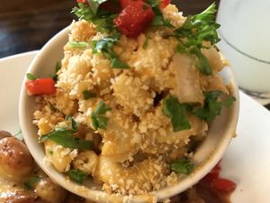 Cashew macaroni  at Dharma Southern Chick'n in Orlando