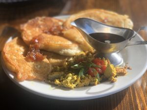 Flapjack Platter at Dharma Southern Chick'n in Orlando