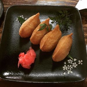 Inari sushi at Yatai Japanese Izakaya in Palmerston North