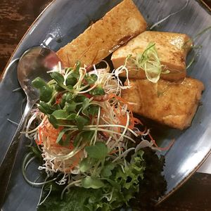 Tofu dish at Yatai Japanese Izakaya in Palmerston North