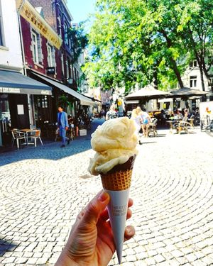 Our signature Apple, Pear & IPA sorbet at Marks in Maastricht