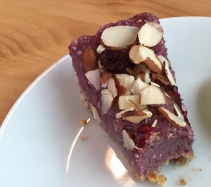 raw raspberry pie at Green Cup Cafe in Fort Myers